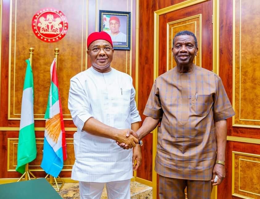 PASTOR ADEBAYOR VISITS UZODIMMA, ASSURES HIM OF DIVINE INTERVENTION OVER INSECURITY CHALLENGES (SEE PHOTOS), PASTOR ADEBAYOR VISITS UZODIMMA, ASSURES HIM OF DIVINE INTERVENTION OVER INSECURITY CHALLENGES (SEE PHOTOS), INFINITY LOADED
