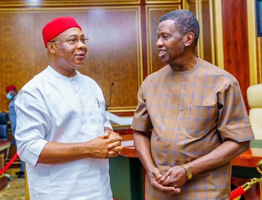 PASTOR ADEBAYOR VISITS UZODIMMA, ASSURES HIM OF DIVINE INTERVENTION OVER INSECURITY CHALLENGES (SEE PHOTOS), PASTOR ADEBAYOR VISITS UZODIMMA, ASSURES HIM OF DIVINE INTERVENTION OVER INSECURITY CHALLENGES (SEE PHOTOS), INFINITY LOADED