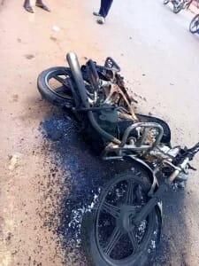 SUSPECTED SEAT AT HOME ENFORCERS SET MOTORCYCLE ABLAZE IN ENUGU STATE, INFINITY LOADED SUSPECTED SEAT AT HOME ENFORCERS SET MOTORCYCLE ABLAZE IN ENUGU STATE, SUSPECTED SEAT AT HOME ENFORCERS SET MOTORCYCLE ABLAZE IN ENUGU STATE, INFINITY LOADED