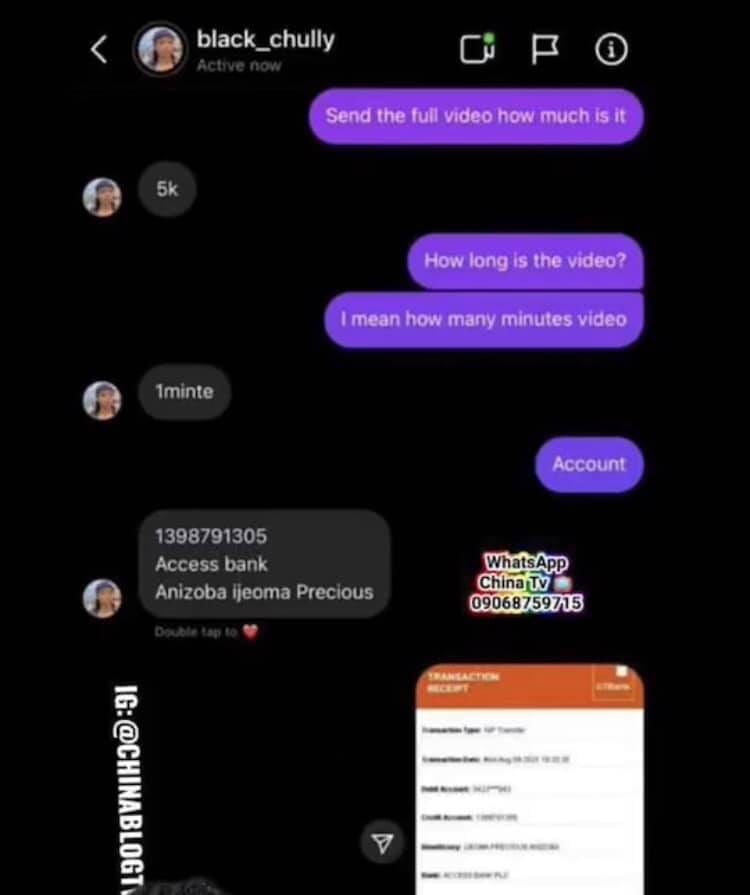 Breaking news: Nigerian TikTok star "Black Chully" called out for allegedly 'lying about not knowing how her sex tape got leaked; she has been 'hosting live videos' of her sex content on Instagram since 2020, Breaking news: Nigerian TikTok star “Black Chully” called out for allegedly ‘lying about not knowing how her s*x tape got leaked; she has been ‘hosting live videos’ of her s*x content on Instagram since 2020, INFINITY LOADED