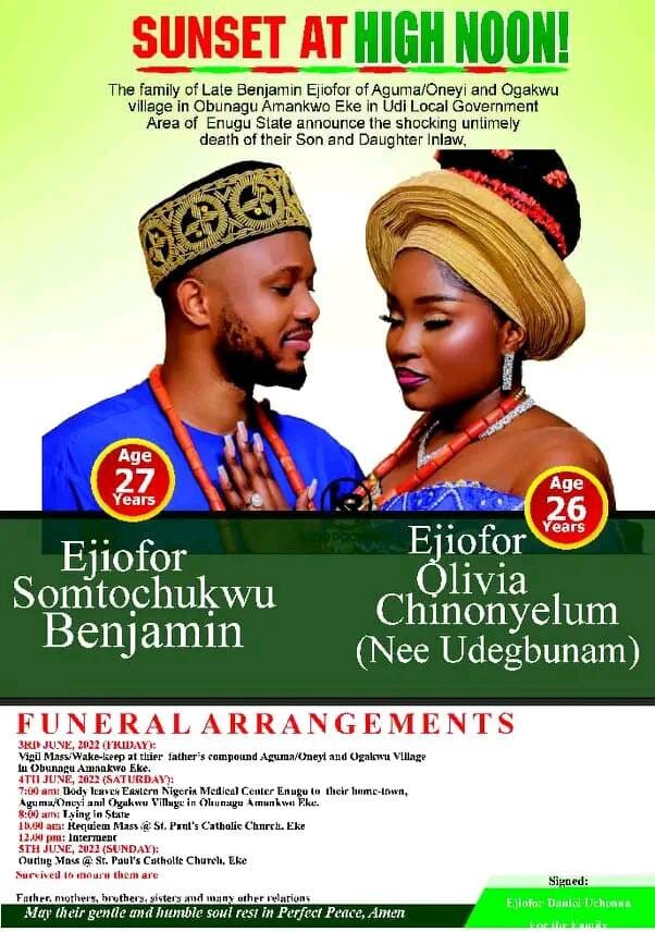 Breaking news: Nigerian couple die in motor accident one month after wedding, INFINITY LOADED Breaking news: Nigerian couple die in motor accident one month after wedding, Breaking news: Nigerian couple die in motor accident one month after wedding, INFINITY LOADED
