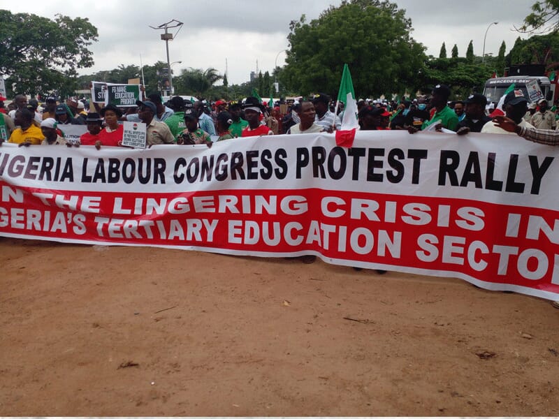 Petroleum Marketers Hike Petrol Price To ₦170 and ₦190/Litre, ASUU STRIKE: Labour Protest Grounds Activities in Abuja, INFINITY LOADED