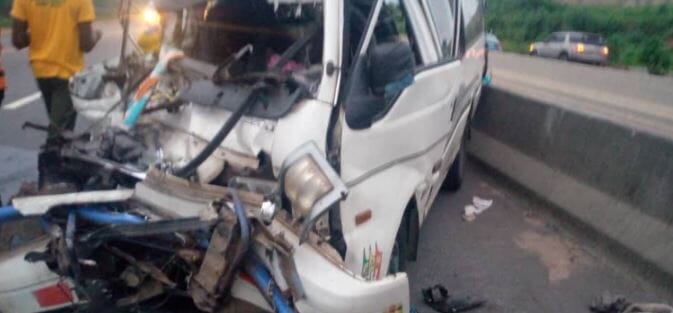 Four People killed As Speeding Bus Runs Into Moving Truck In Ogun State Nigeria, INFINITY LOADED Four People killed As Speeding Bus Runs Into Moving Truck In Ogun State Nigeria, Four People killed As Speeding Bus Runs Into Moving Truck In Ogun State Nigeria, INFINITY LOADED