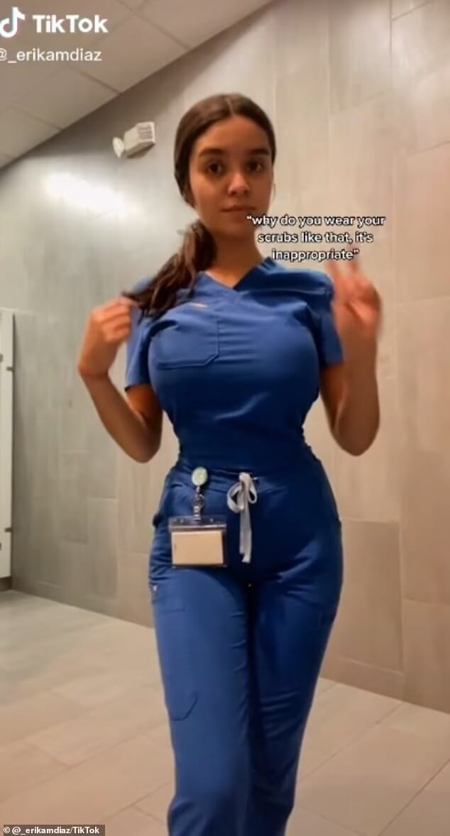 Curvy nurse hits back at critics attacking her for wearing figure revealing scrubs (videos), Curvy nurse hits back at critics attacking her for wearing figure revealing scrubs (videos), INFINITY LOADED