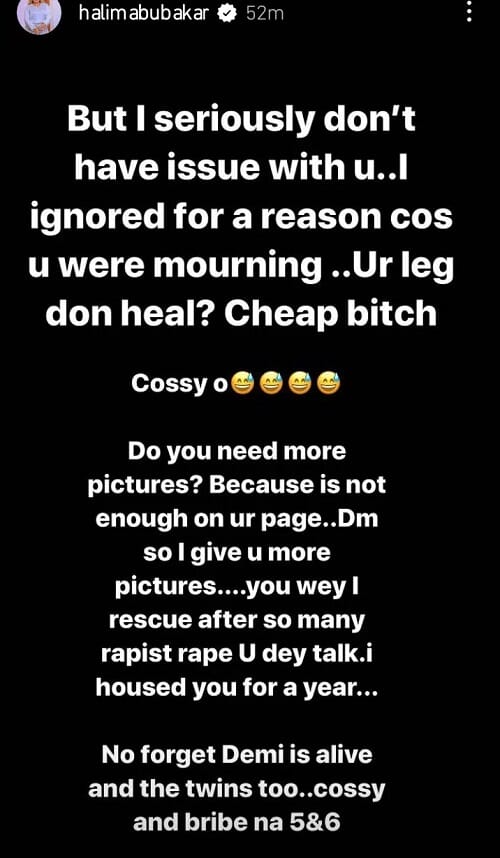 I Rescued You And Housed You For A Year - Actress "Halima Abubakar" Slams Cossy Orjiakor For Mocking Her, I Rescued You And Housed You For A Year – Actress “Halima Abubakar”  Slams Cossy Orjiakor For Mocking Her, INFINITY LOADED