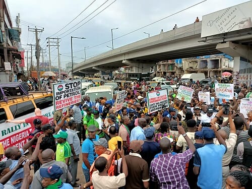 Nigeria Labour Congress Begins Massive Solidarity Protest In Lagos state (Photos), Nigeria Labour Congress Begins Massive Solidarity Protest In Lagos state (Photos), INFINITY LOADED