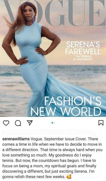 Serena Williams Announces her Retirement From Tennis, Serena Williams Announces her Retirement From Tennis, INFINITY LOADED