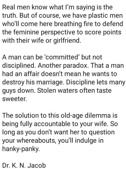 US-based Kenyan Preacher, Dr. K N Jacob: A Man Can Sleep With Another Woman But Still Love You With Every Breath Of His Life, US-based Kenyan Preacher, Dr. K N Jacob: A Man Can Sleep With Another Woman But Still Love You With Every Breath Of His Life, INFINITY LOADED