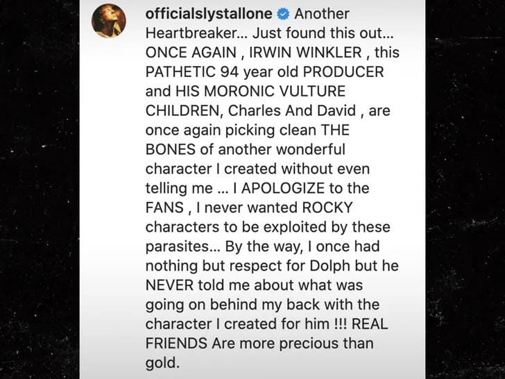 Sylvester Stallone again slams 'Rocky' producer over Drago spin-off, Sylvester Stallone again slams ‘Rocky’ producer over Drago spin-off, INFINITY LOADED