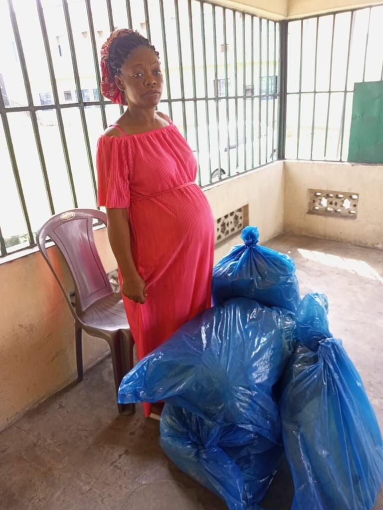 NDLEA Arrests Heavily Pregnant Woman With 34.4kgs Of Cannabis In Rivers State, INFINITY LOADED NDLEA Arrests Heavily Pregnant Woman With 34.4kgs Of Cannabis In Rivers State, NDLEA Arrests Heavily Pregnant Woman With 34.4kgs Of Cannabis In Rivers State, INFINITY LOADED