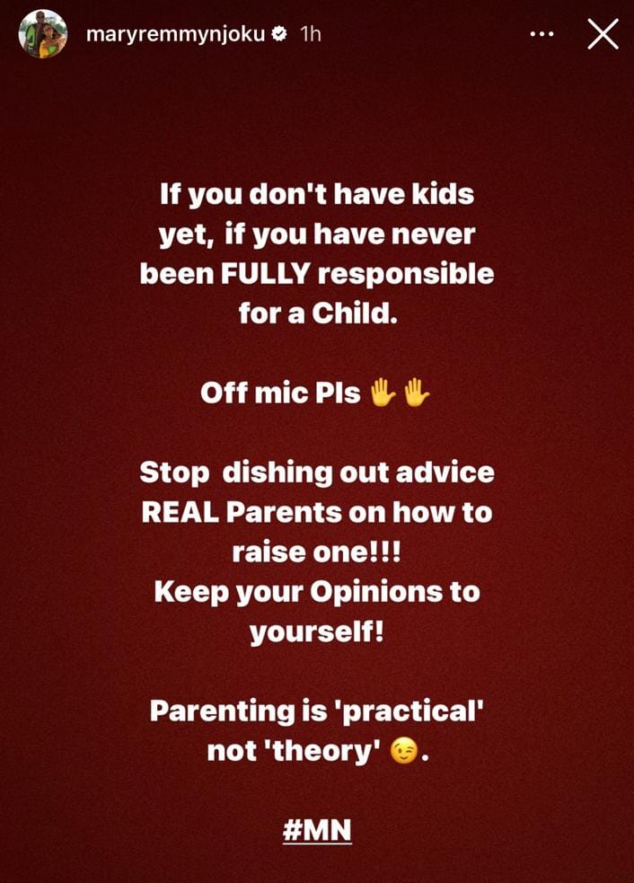 Keep Your Opinion To Yourself - Actress Mary Njoku Tells Nigerians Who Have No Kids But Know How To Dish Parental Advice, Keep Your Opinion To Yourself – Actress Mary Njoku Tells Nigerians Who Have No Kids But Know How To Dish Parental Advice, INFINITY LOADED